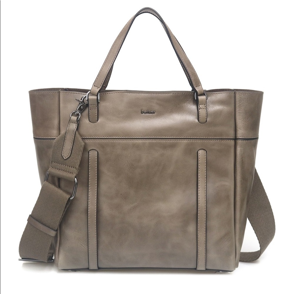 SOLD Botkier Alix Leather Tote Bag Taupe Grey